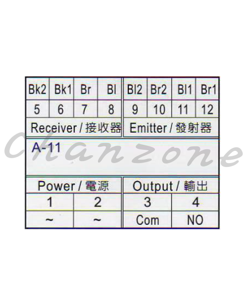 陽明電機 T12系列-放大器+光電頭 自動門專用光電傳感器 A-11-110V+SC-6M