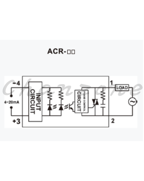 陽明電機 ACR-LA系列-高壓型/線性控制SCR(含風扇) 單相加強散熱型固態模組 ACR-80/100LAH+