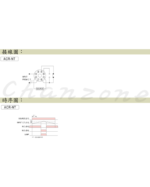 安良電氣 電流保護繼電器 ACR-NT