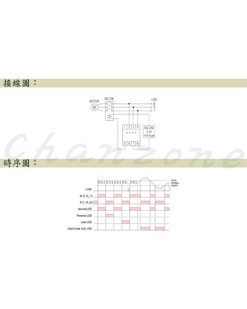 安良電氣 三相電壓相序保護繼電器 APR-4V
