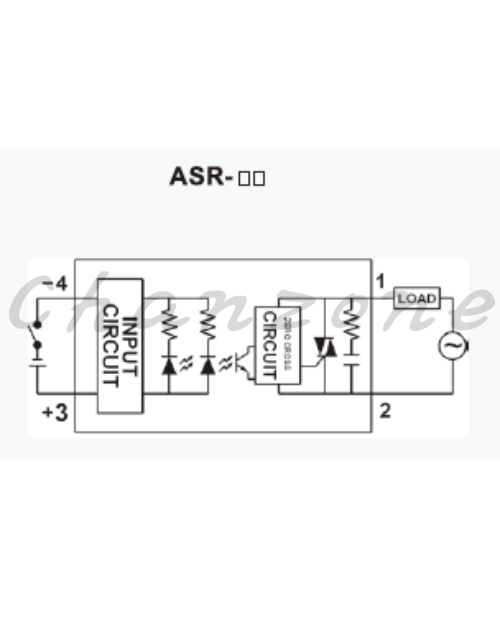 陽明電機 ASR-DA系列-標準型/DC to AC 單相加強散熱型固態模組 ASR-40/60DA
