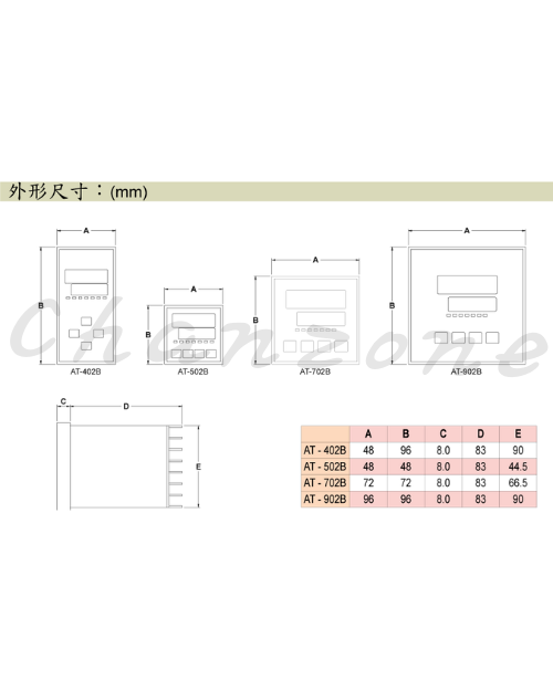安良電氣 微電腦溫度控制器 AT02B