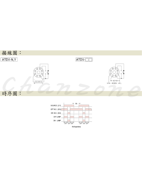 安良電氣 雙調型多段限時繼電器 ATDV