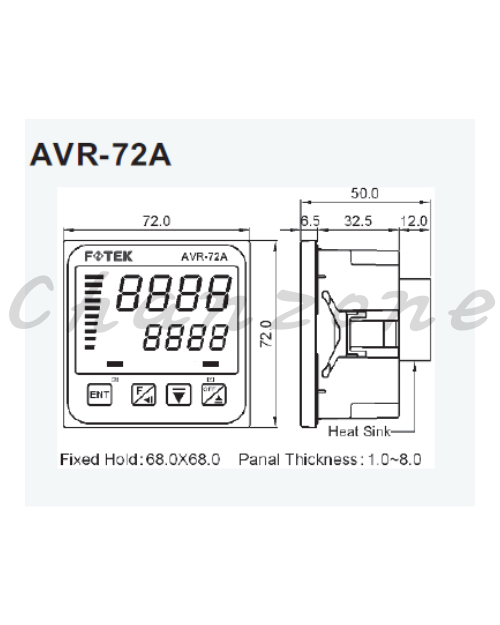 陽明電機 AVR系列-72*72mm 定電壓調節器 AVR-72A/AVR-72A-RS