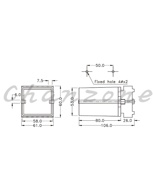陽明電機 C系列-61*60mm盤內式 SENSOR控制器 C-1