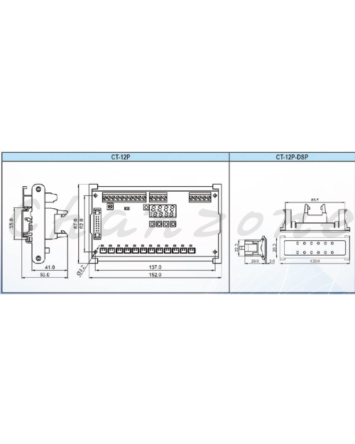陽明電機 CT系列-基本型 PCB式多點電流偵測通訊板 CT-12P