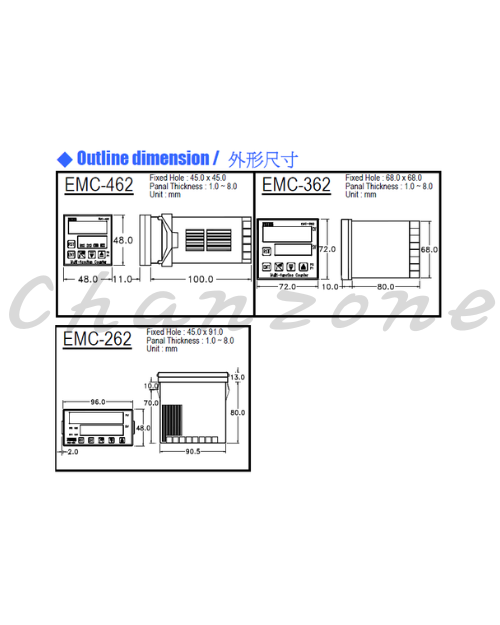 陽明電機 MC系列-高速型/20KHz 高速計數器 EMC-262