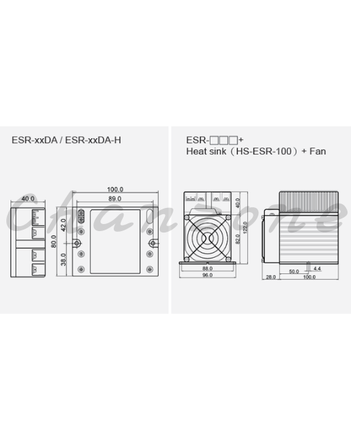 陽明電機 ESR-AA系列-高壓型/AC to AC 三相高功率固態模組 ESR-25/40/60/80/100AA-H