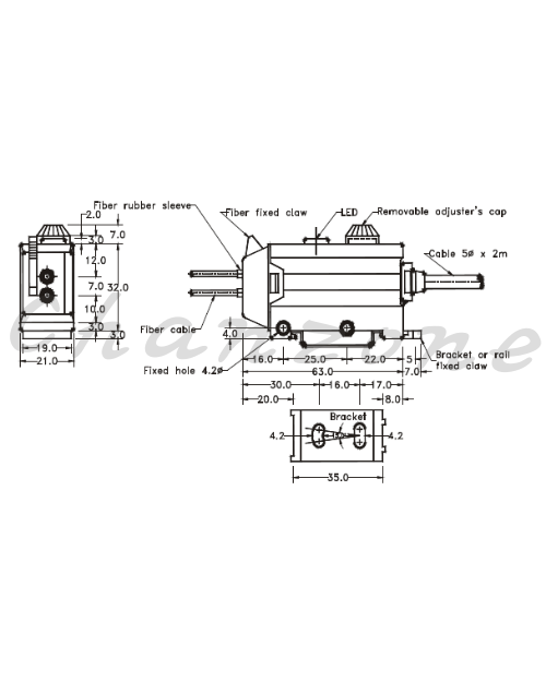 陽明電機 mF&FF系列-標準型 光纖式光電傳感器 FF-06R