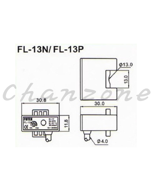 陽明電機 FL系列-標準出線式 光電式液位檢測器 FL-13N/P