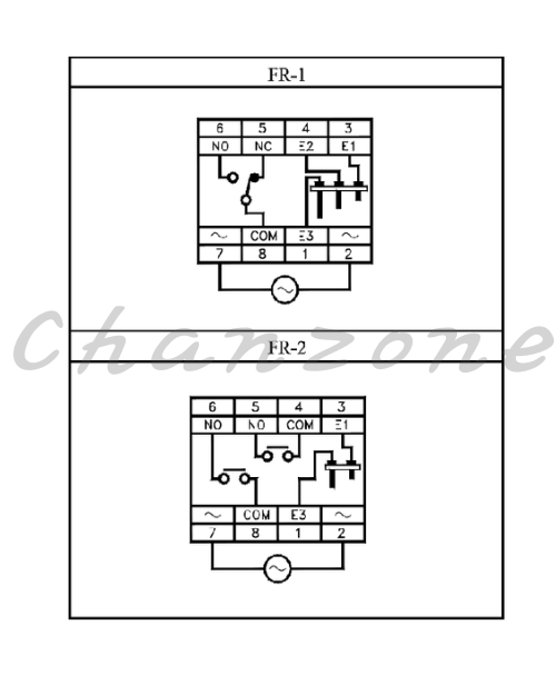 陽明電機 FR系列-40*50mm盤內式 液位控制器 FR-1/1L/1H/2-□□□V