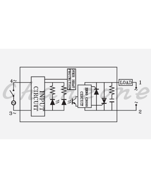 陽明電機 HPR-AA系列-標準型/AC to AC 單相高功率固態模組 HPR-60/80/100AA