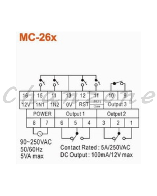 陽明電機 MC系列-純計數型 多功能記數器 MC-260