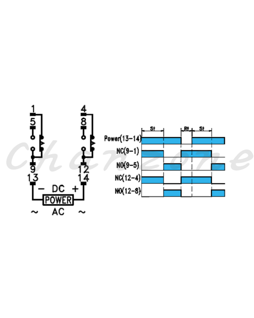 陽明電機 MY系列-2Port/閃爍計時器 小型計時器 MY-FK-3S/6S/10S/30S/30M-2P