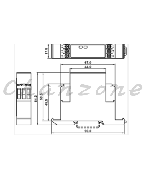 陽明電機 PR-K系列-掛鋁軌型 三相欠逆相偵測器 PR-K1E/PR-KAE
