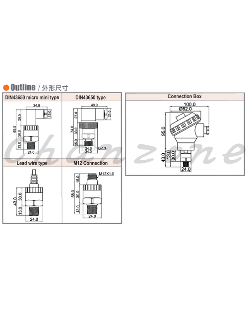 陽明電機 PRA/PRV系列 堅固型壓力傳送表 PRA/PRV-□□-□□ series