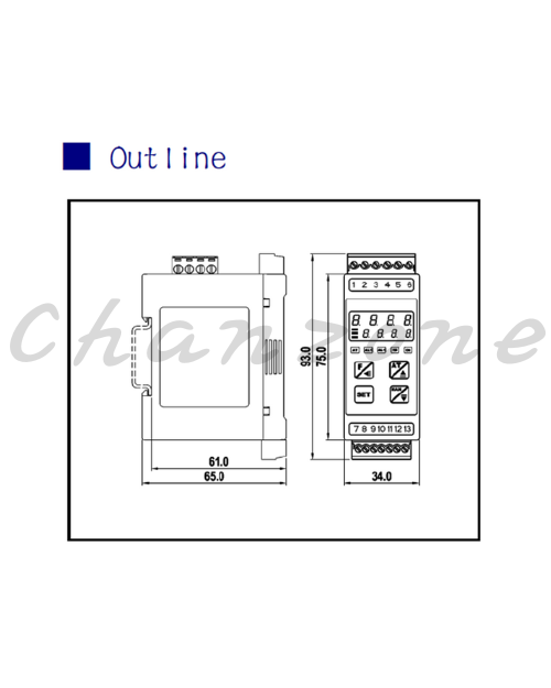 陽明電機 PWM-32系列-34*75*65 PWM風扇控制器