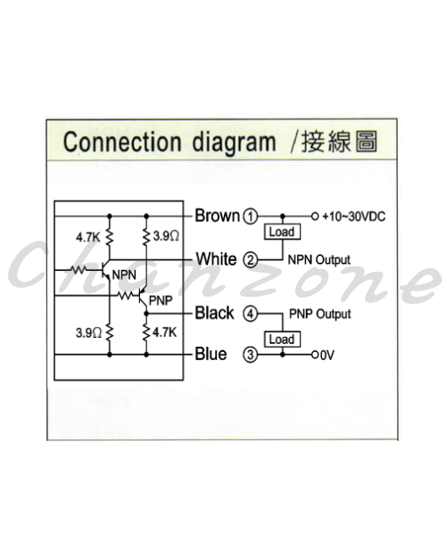陽明電機 RTM-18系列 直接反射式/M8中繼接頭型 M18超短型光電傳感器 R18-10X-PG