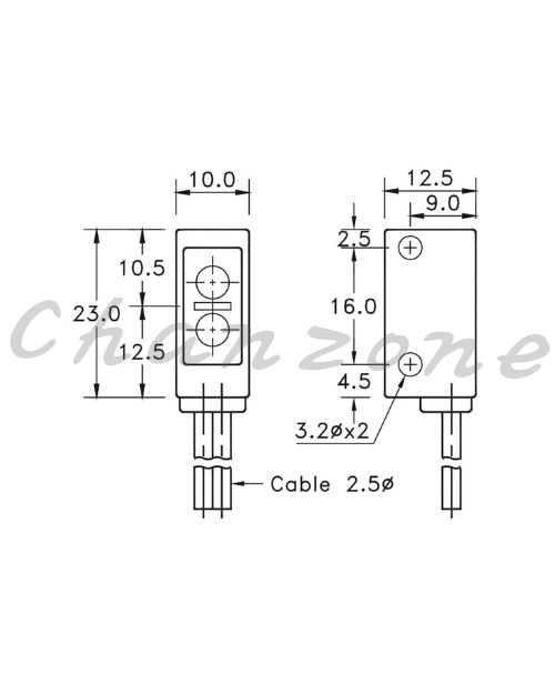 陽明電機 AS系列-光電頭/直接反射式 放大器分離式光電傳感器 SB-03