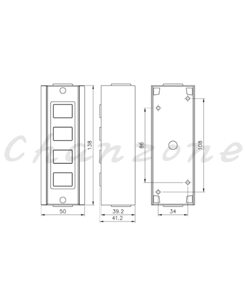 山河電機 動力押扣開關 SB-2D/SB-3D/SB-4D