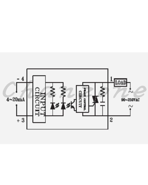 陽明電機 SCR-K-LA系列-高壓型/鋁軌式SCR 單相散熱座一體成型固態模組 SCR-K10/20/30/40LA-H-