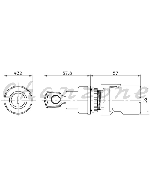 山河電機 ø22.25.30歐式-分離型系列 手動、自動復歸附鎖開關 SHAK-221