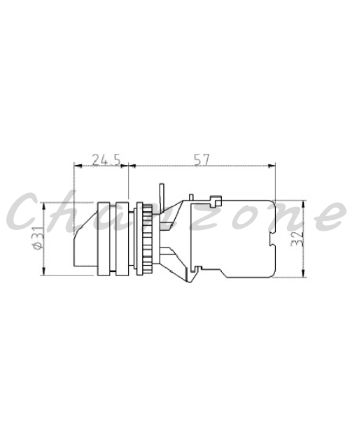 山河電機 ø22.25.30歐式-分離型系列 手動、自動復歸替切開關 SHAS-221/222/224