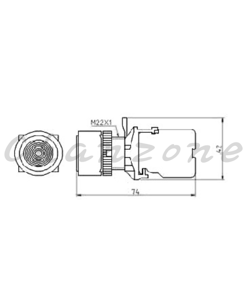山河電機 ø22.25.30-SHB系列 平形/凸頭/保護型平形/保護型/二點式照光按鈕開關 SHBI-221/222/223/224/225