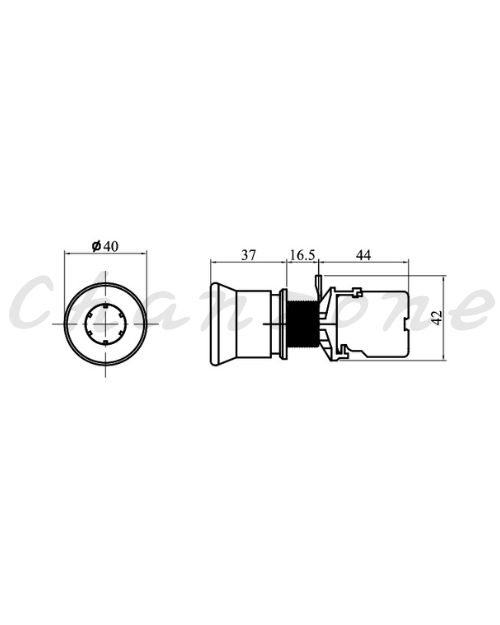 山河電機 ø22.25.30-SHB系列 柏拉式/照光柏拉式開關 SHBF-224/SHBIF-224