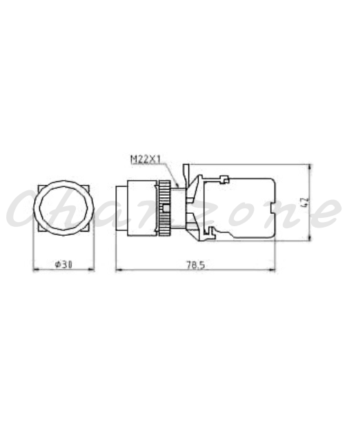 山河電機 ø22.25.30-SHD系列 平行/凸頭/保護型按鈕 SHDB-221/223/225