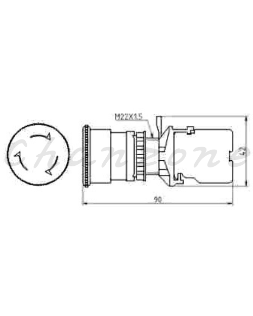 山河電機 ø22.25.30-SHD系列 ø40/ø60連鎖開關 SHDF-221/222/222-1