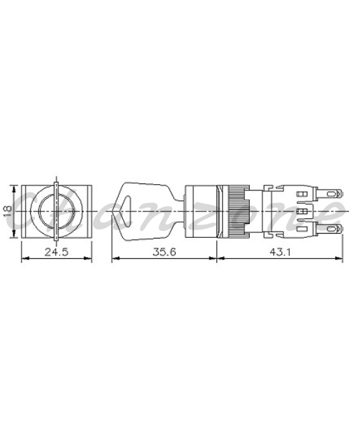 山河電機 ø16mm-SHF系列 手動復歸附鎖開關 SHFK-161/162/163