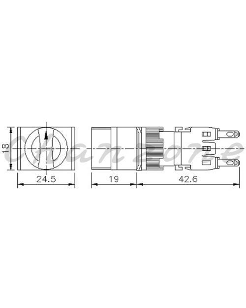 山河電機 ø16mm-SHF系列 切替開關 SHFS-161/162/163