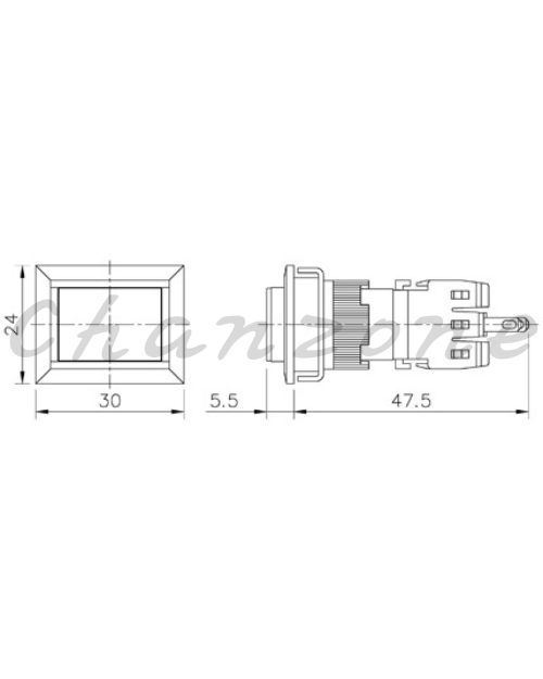 山河電機 ø16mm-平面型系列 自動復歸按鈕開關 SHGB-161/162/163