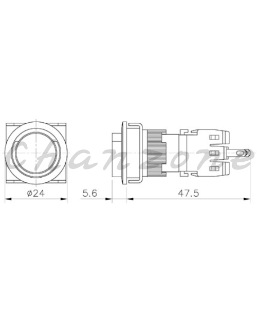 山河電機 ø16mm-平面型系列 照光式自動按鈕開關 SHGIB-161/162/163