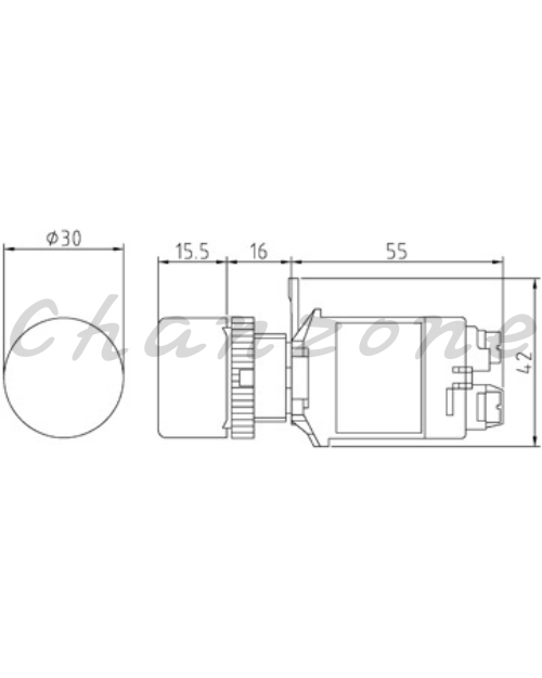 山河電機 ø22.25.30-SHB系列 平面信號燈 SHBP-227/SHP-227T