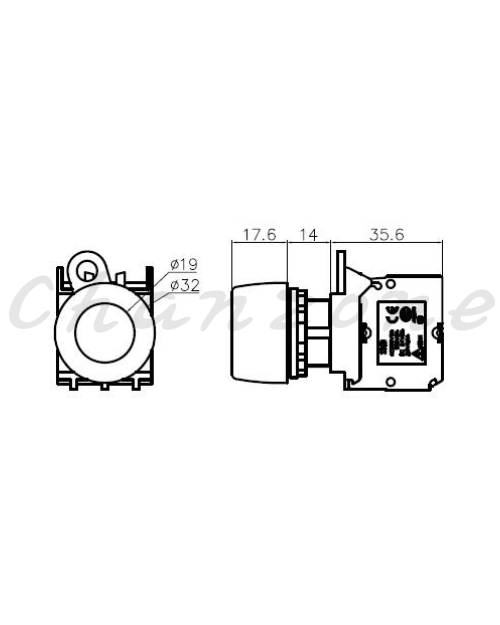 山河電機 ø22-SSB系列 平形/凸頭/急停/護圈型按鈕 SSBB-221/223/226/227/228