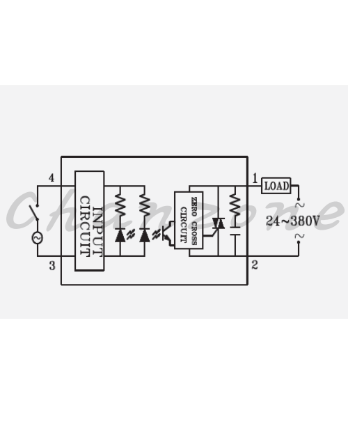 陽明電機 SSR-AA系列-標準型/AC to AC 單相固態模組 SSR-10/25/40/50/75AA