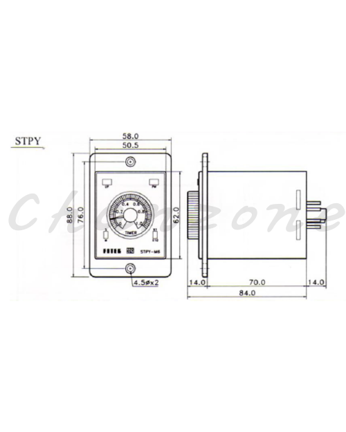 陽明電機 STP系列-盤面式 閃爍計時器 STPY-FK-M3