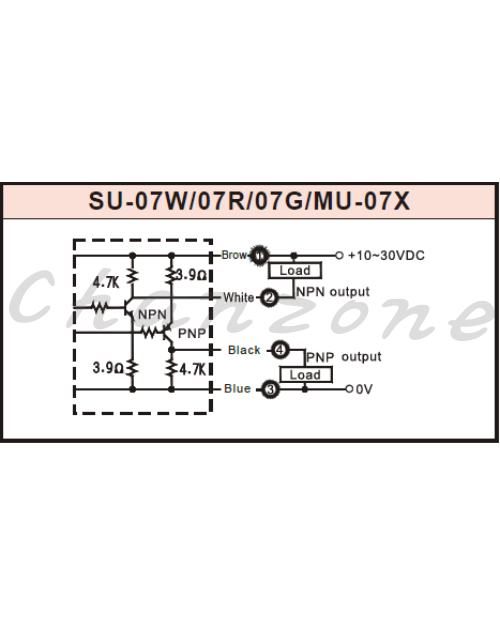 陽明電機 SU系列-對照式 U型光電傳感器 SU-07R
