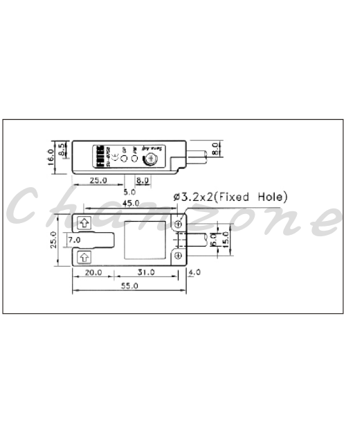 陽明電機 SU系列-對照式 U型光電傳感器 SU-07R