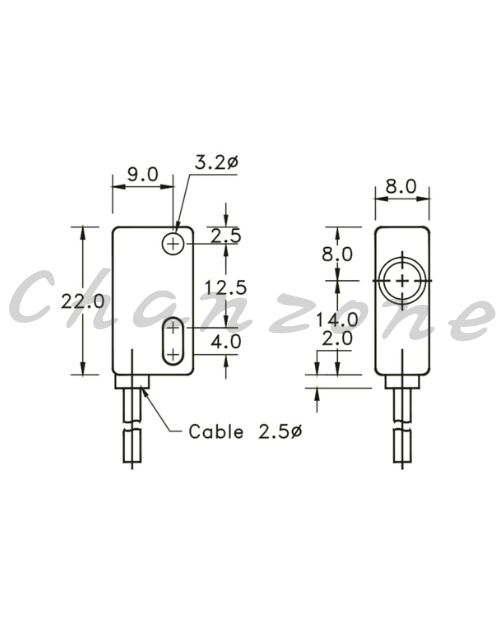 陽明電機 AS系列-光電頭/對照式 放大器分離式光電傳感器 SV-2M