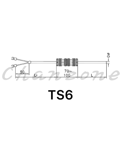 陽明電機 TS系列-快速金屬接頭型 感溫棒測溫體 TS6