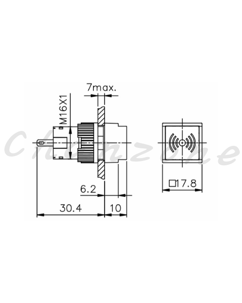 天得科技 Ø16m/m蜂鳴器/蜂鳴指示燈 TT16-BIS