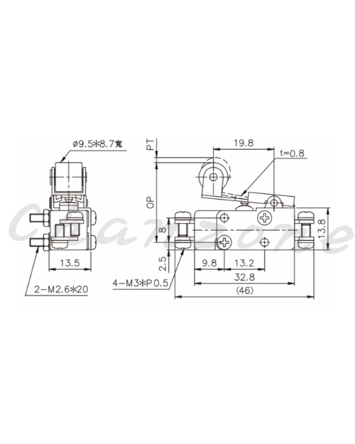 天得科技 微動開關(雙迴路型) TW-1014B