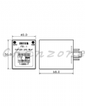 陽明電機 FR系列-40*50mm盤內式 液位控制器 FR-2-□□□V