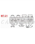 陽明電機 MT系列-96*48*80 FUZZY+PID 微電腦式溫度控制器 MT21-R/MT21-V/MT21-L