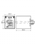 陽明電機 PR系列-40*50mm盤內式 欠逆相保護器 PVR-3-□□□V