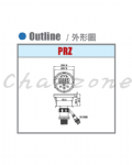 陽明電機 PRZ系列-2吋盤面型 盤面數位壓力表 PRZ-□□-□□ series