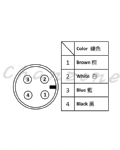 陽明電機 RTM-18系列 直接反射式/M8中繼接頭型 M18超短型光電傳感器 R18-10X-PG